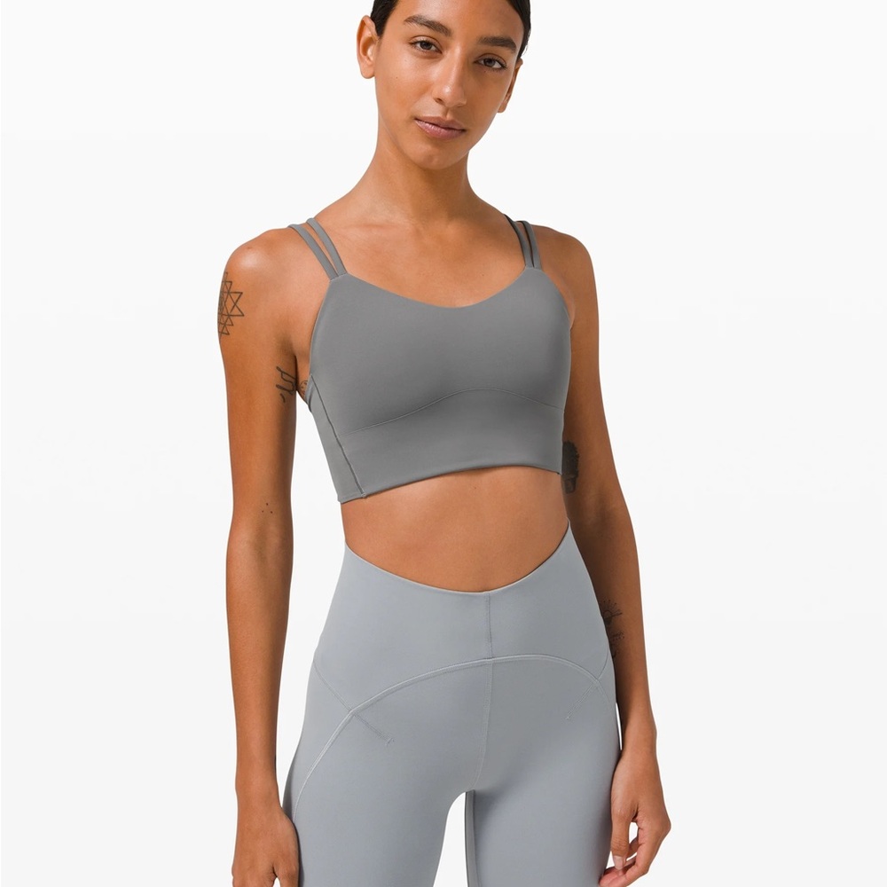 lululemon athletica Double-Strap Sports Bra in Gray